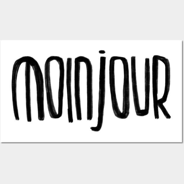 Moin + Bonjour = Moinjour Wall Art by badlydrawnbabe